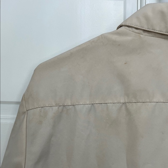 Vintage Eddie Bauer Women's Cream Trench Coat Jacket - Size Large - Picture 15 of 16